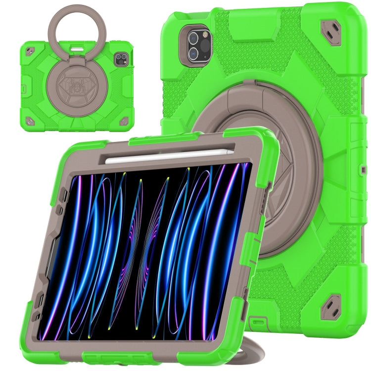 Spider Rotation Handle Silicone Hybrid PC Tablet Case, For iPad Pro 11 2022 / 2021 / 2020