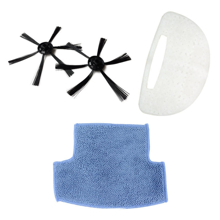 4 in 1 Sweeping Robot Side Brush Mop Filter Kit For ISWEEP S320, 4 in 1