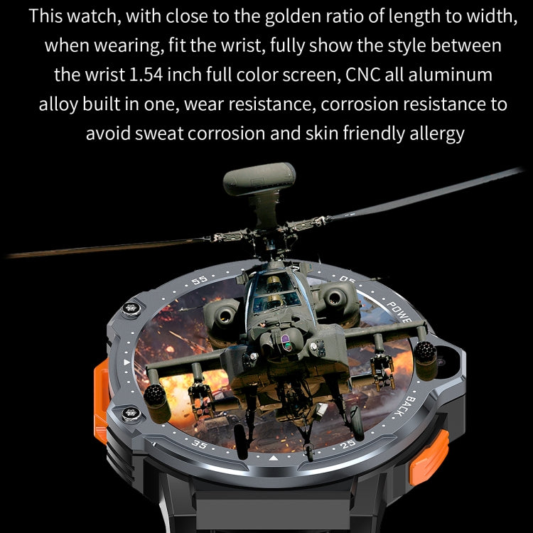 ZGP PG999 1.54 inch HD Round Screen 4G Smart Watch Android 8.1, 2GB+16GB