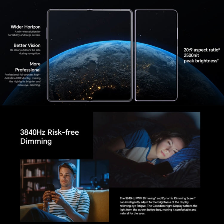 Honor Magic V2 5G, 7.92 inch + 6.43 inch MagicOS 7.2 Snapdragon 8 Gen2  Octa Core up to 3.36GHz, Network: 5G, OTG, Not Support Google Play, 16GB+256GB, 16GB+512GB