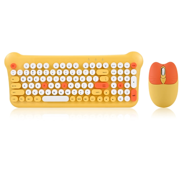QW05 Mixed Color Portable 2.4G Wireless Keyboard Mouse Set