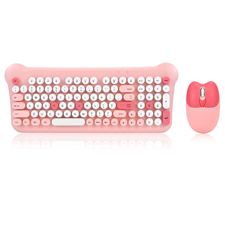 QW05 Mixed Color Portable 2.4G Wireless Keyboard Mouse Set