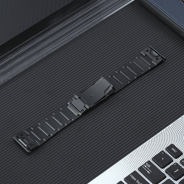 22mm Quick Release Five Bead Titanium Steel Watch Band, For Garmin Forerunner 965/955/945/935