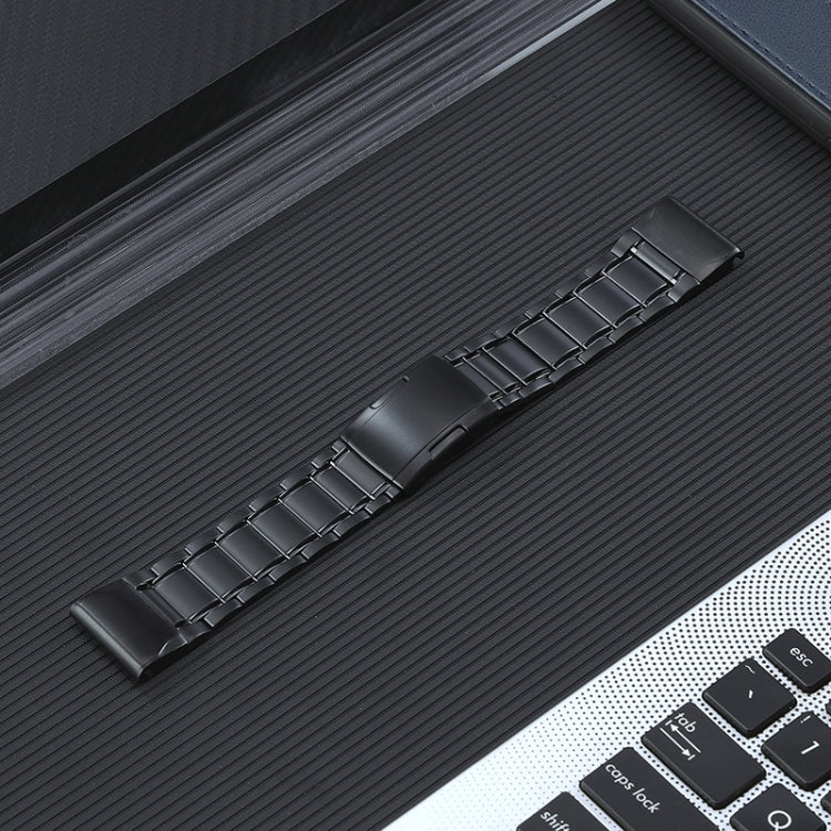 26mm Quick Release Five Bead Titanium Steel Watch Band, For Garmin Tactix 7 Pro/Fenix 7X/6X Pro