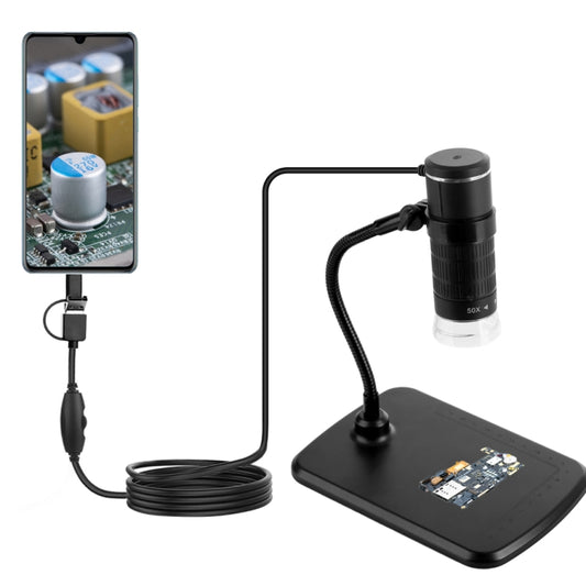 AN104 1000X 3 in 1 Digital Microscope with Helical Tube Bracket, AN104 50X-1000X