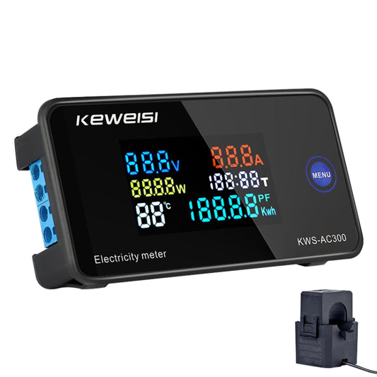 KWS-AC300-100A 50-300V AC Digital Current Voltmeter with Opening Transformer, KWS-AC300-100A with Opening Transformer