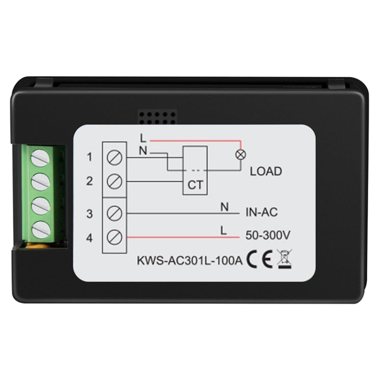 KWS-AC301L-100A 50-300V AC Digital Display Closed Current Voltmeter with 485 Communication, KWS-AC301L-100A Closed Current