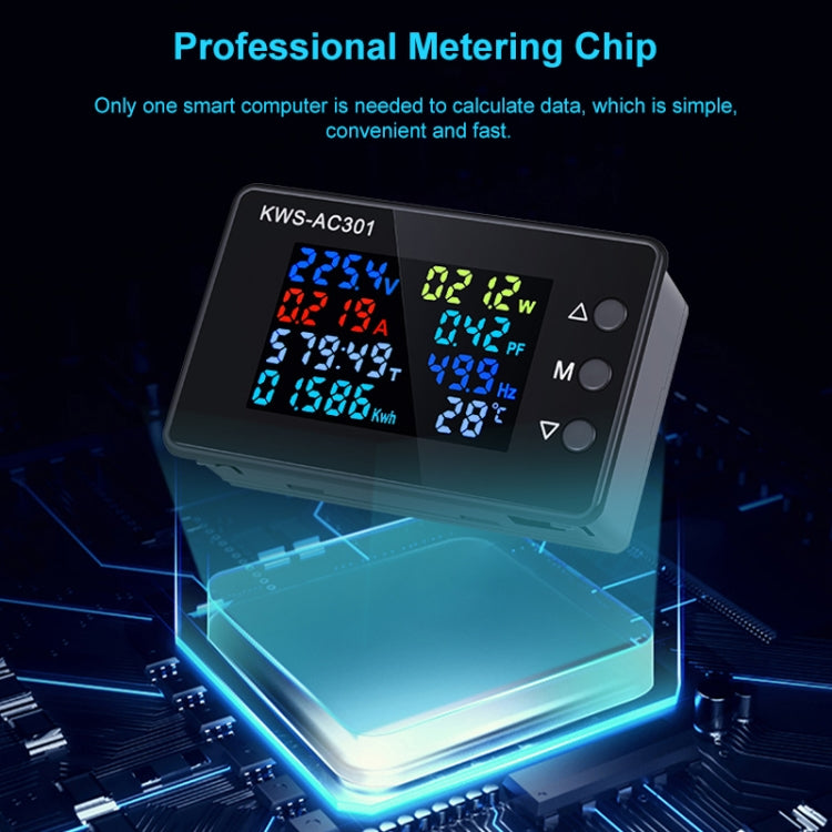 KWS-AC301L-100A 50-300V AC Digital Display Closed Current Voltmeter with 485 Communication, KWS-AC301L-100A Closed Current