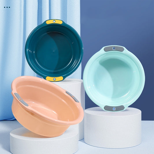 Household Hanging Thickened Double-ear Anti-slip Wash Basin Random Color, Small, Medium, Large