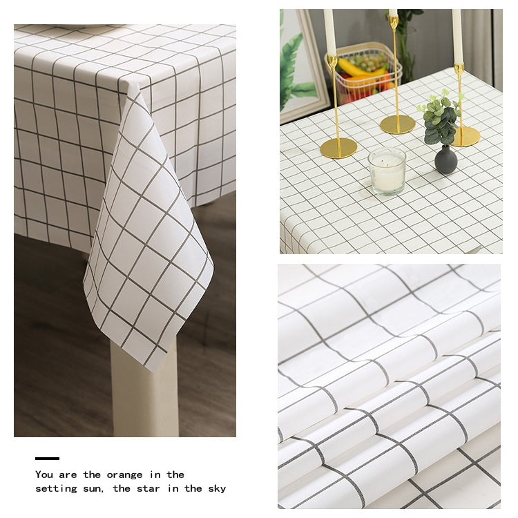 Home Tablecloth No-wash PVC Coffee Table Cloth, 137x90cm, 137x137cm, 137x152cm, 137x180cm