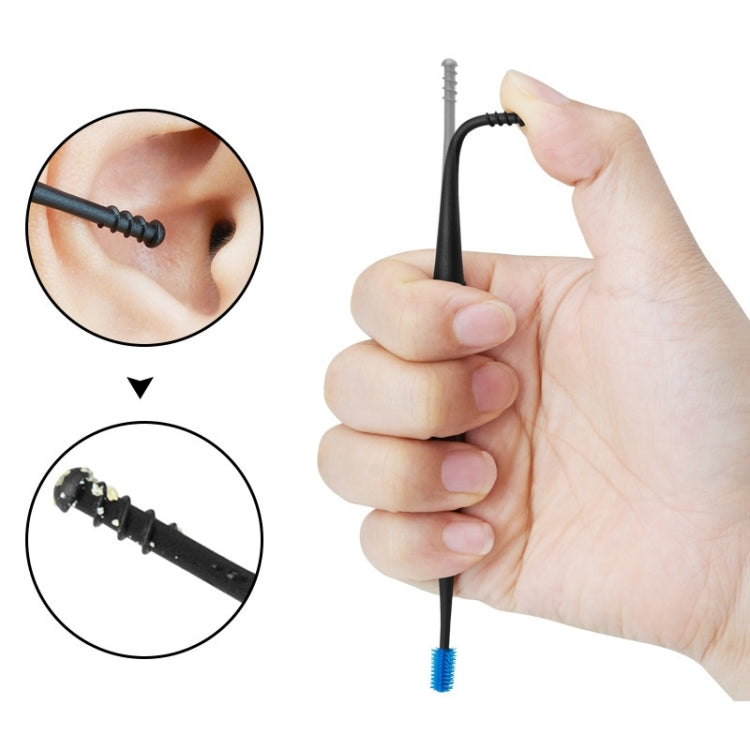 Japan 360-Degree Silicone Dual-Head Ear Scoop Soft-Head Spiral Ear Picking Tool