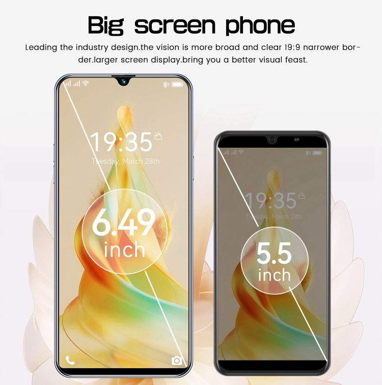 Reno8 Pro / B55, 6.49 inch Screen, Face Identification, Android  8.1 MTK6580A Quad Core, Network: 3G, OTG, Dual SIM, Reno8 Pro / B55 2GB+16GB