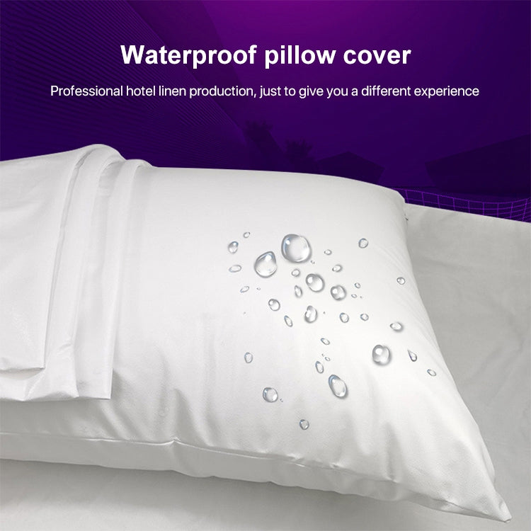 Waterproof and Stain-proof Knitted Fabric Pillowcase Zipper Version, 43x73cm