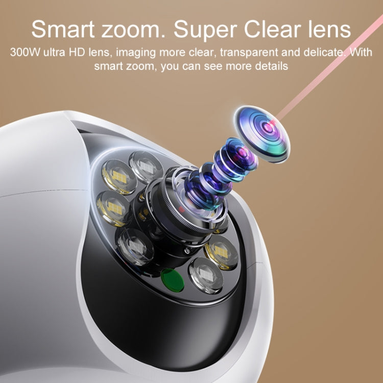 Yesido KM11 3.0MP Full Color Day and Night Smart 2.4G WIFI Camera, UK Plug