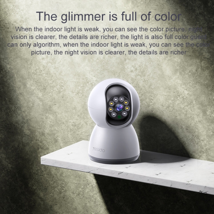 Yesido KM11 3.0MP Full Color Day and Night Smart 2.4G WIFI Camera, UK Plug
