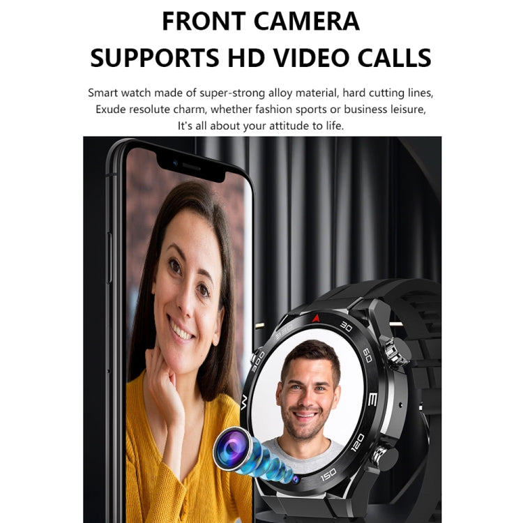 1.53 inch Front Camera Smart Watch Support AI Voice / SIM Card, 2GB+32GB
