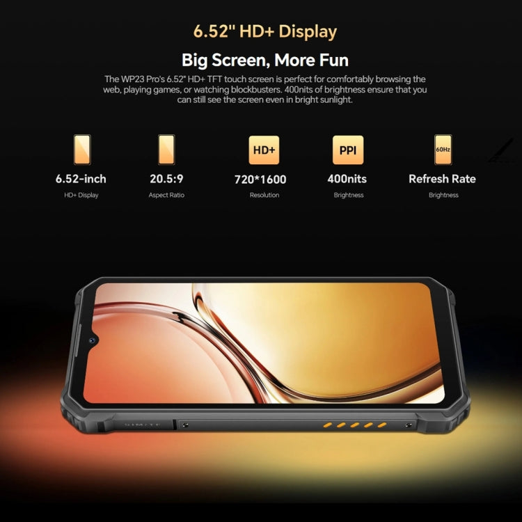Oukitel WP23 Pro, IP68/IP69K, 6.52 inch Unisoc T606 Octa-core, NFC, Network: 4G, WP23 Pro