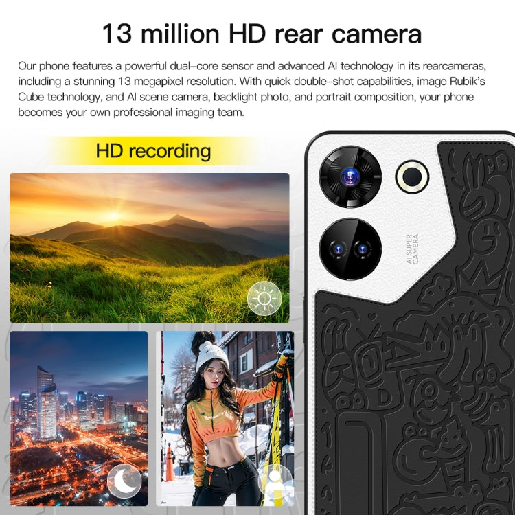 C20 Art Edition, 6.53 inch Face Identification Android 8.1 MTK6753 Octa Core , Network: 4G, Dual SIM, 3GB+32GB