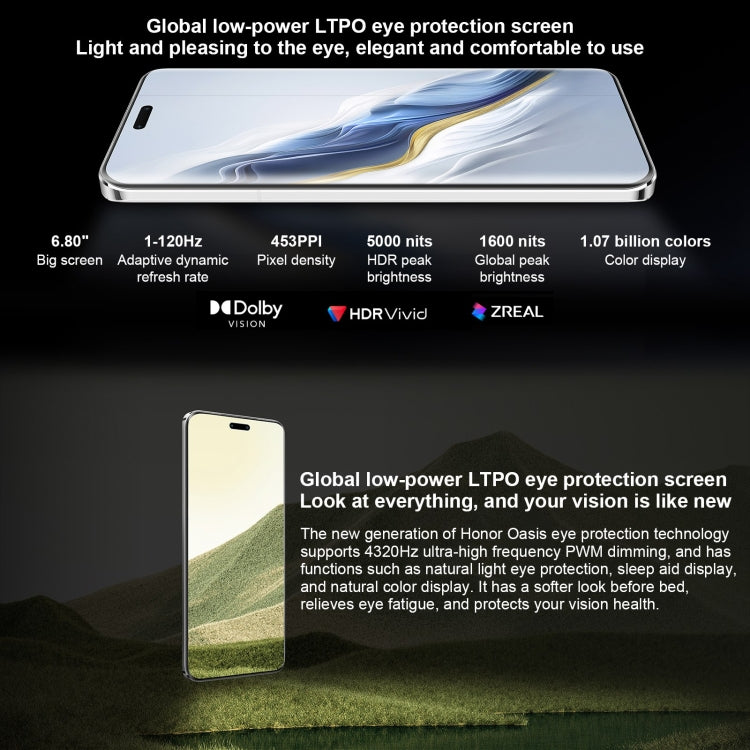 Honor Magic6 Pro,  6.8 inch Magic OS 8.0 Snapdragon 8 Gen 3 Octa Core up to 3.3GHz, Network: 5G, OTG, NFC, Support Google Play, 12GB+256GB, 16GB+512GB, 16GB+1TB