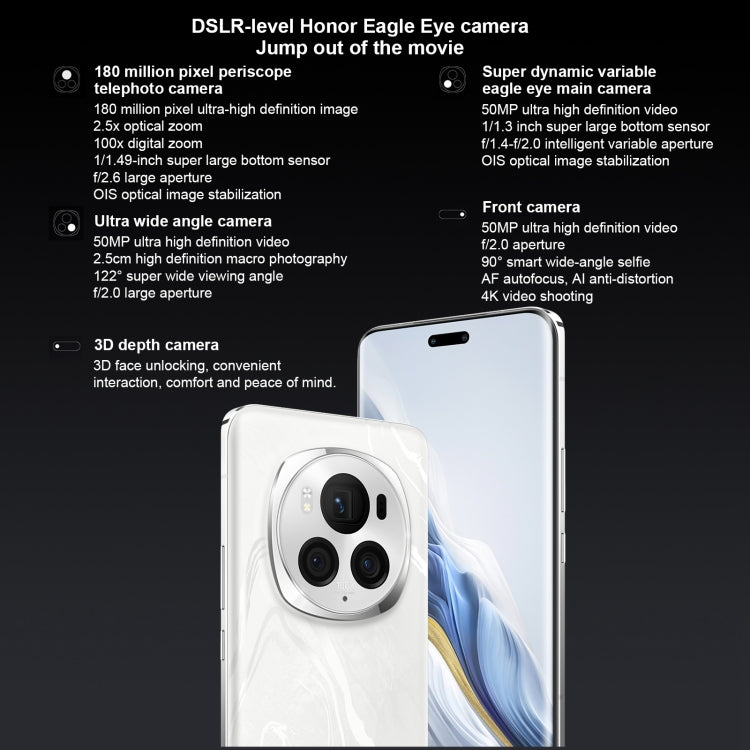 Honor Magic6 Pro,  6.8 inch Magic OS 8.0 Snapdragon 8 Gen 3 Octa Core up to 3.3GHz, Network: 5G, OTG, NFC, Support Google Play, 12GB+256GB, 16GB+512GB, 16GB+1TB