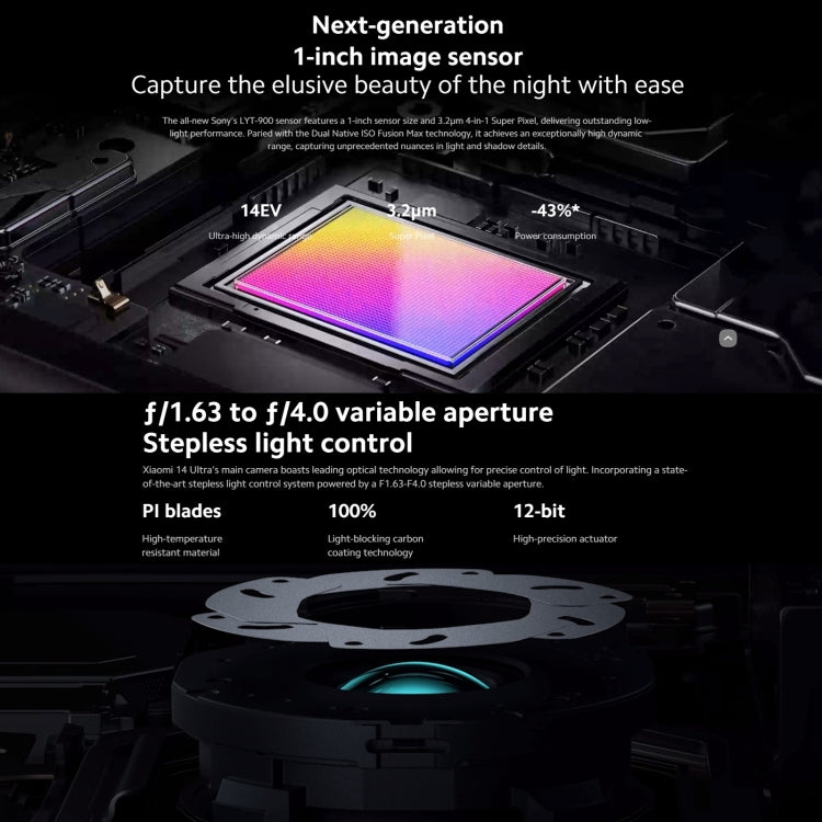 Xiaomi 14 Ultra,  6.73 inch Xiaomi HyperOS Snapdragon 8 Gen 3 Octa Core 4nm up to 3.3GHz, NFC, Network: 5G, 16GB+512GB, 16GB+1TB