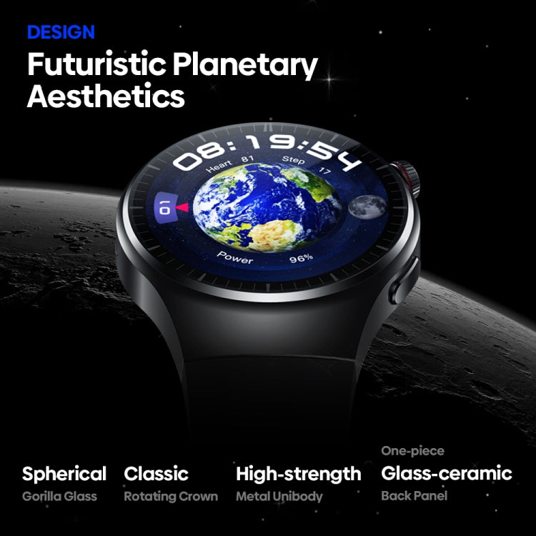 Zeblaze Thor Ultra 1.43 inch AMOLED Screen Android Smart Watch, Silicone Strap, Silicone Strap