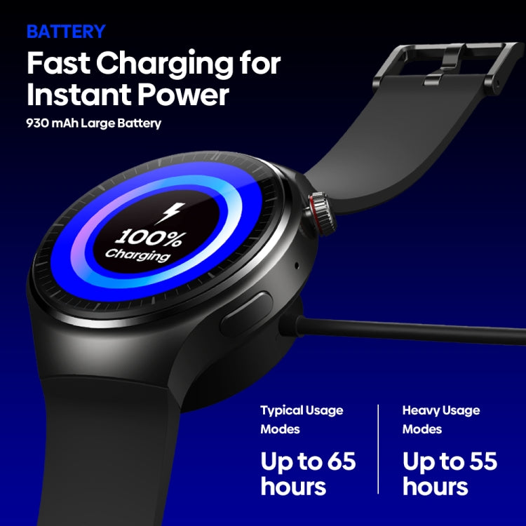 Zeblaze Thor Ultra 1.43 inch AMOLED Screen Android Smart Watch, Silicone Strap, Silicone Strap
