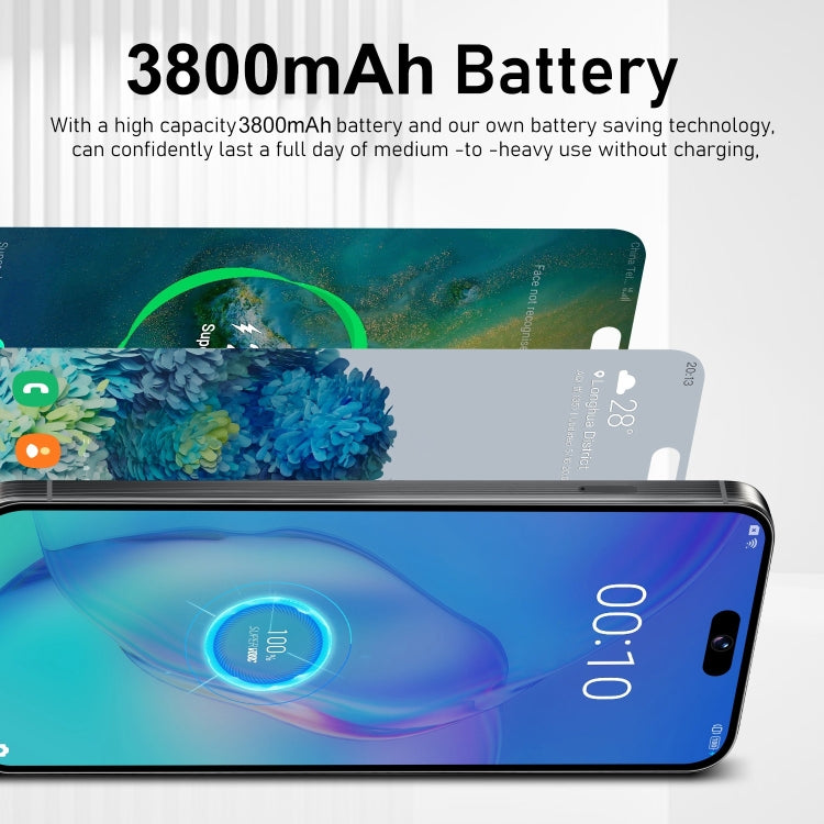 i15 Pro Max / VD1, 6.79 inch Screen, Face Identification, Android 8.1 MTK6753 Octa Core, Network: 4G, Dual SIM, 3GB+32GB