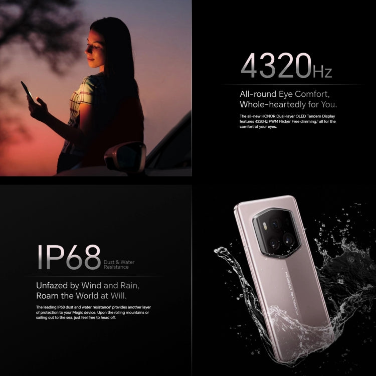 Honor Magic6 RSR Porsche Design,  6.8 inch Magic OS 8.0 Snapdragon 8 Gen 3 Octa Core up to 3.3GHz, Network: 5G, OTG, NFC, Support Google Play, 24GB+1TB