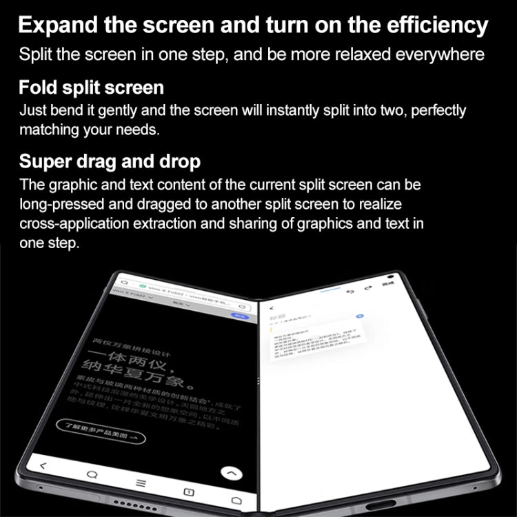 vivo X Fold3 Pro, Face ID / Fingerprint Identification, 8.03 inch + 6.53 inch Android 14 OriginOS 4 Snapdragon 8 Gen 3 Octa Core 3.3GHz, OTG, NFC, Network: 5G, 16GB+512GB, 16GB+1TB