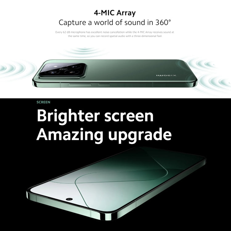 Xiaomi 14 5G Global, 6.36 inch Xiaomi HyperOS Snapdragon 8 Gen 3 Octa Core 3.3GHz, Network: 5G, 12GB+256GB, 12GB+512GB
