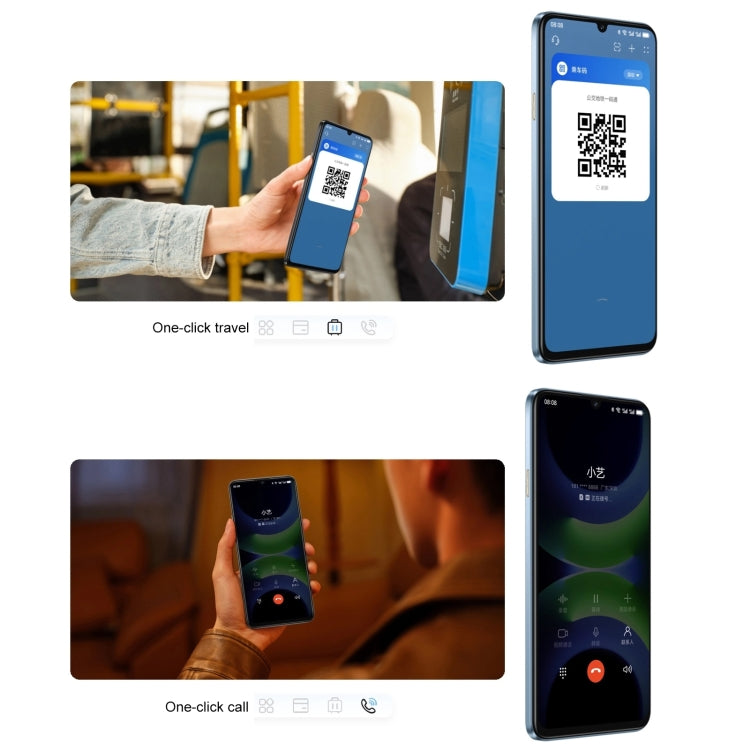HUAWEI Enjoy 70S, Side Fingerprint Identification, 6.75 inch HarmonyOS 4.2 Octa Core 2.4GHz, Network: 4G, Not Support Google Play, 8GB+128GB, 8GB+256GB