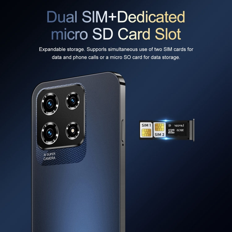 SDT86 / Note30 Pro, 6.3 inch Screen, Face Identification, Android 10.0 MTK6737 Quad Core, Network: 4G, Dual SIM, 2GB+16GB