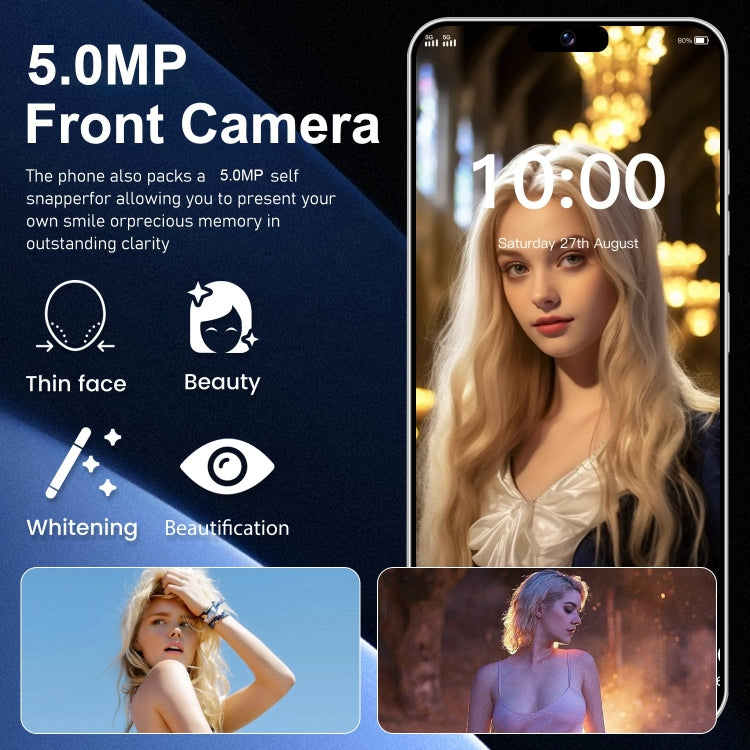 ZPT95 / i15 Pro Max, 6.3 inch Screen, Face Identification, Android 8.1 SC7731 Quad Core, Network: 3G, Dual SIM, 2GB+16GB