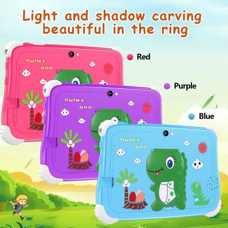C75 Dinosaur 7 inch WiFi Kids Tablet PC, Android 7.0 MT6735 Octa Core CPU, 2GB+16GB