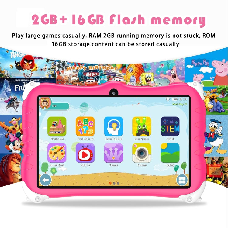 Penguin 7 inch WiFi Kids Tablet PC, Android 7.0 MT6735 Octa Core CPU, 2GB+16GB