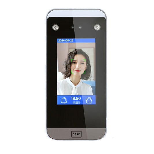 Realand F100 4.3 inch Capacitive Touch Screen Face Fingerprint Card Attendance Machine, F100