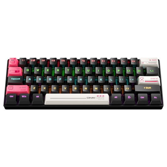 ONIKUMA G55 61 Keys RGB Colorful Lighting Wired Gaming Mechanical Keyboard, G55