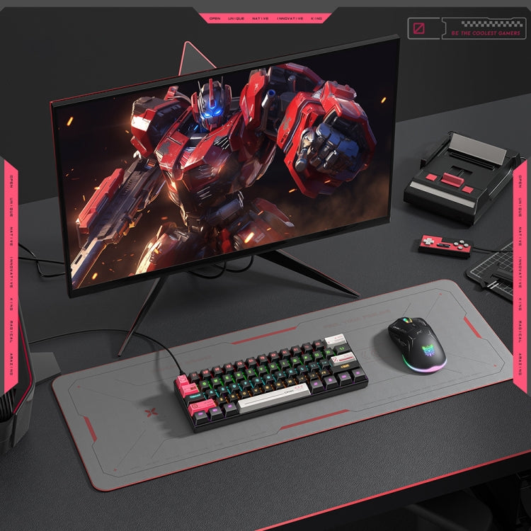 ONIKUMA G55 61 Keys RGB Colorful Lighting Wired Gaming Mechanical Keyboard, G55