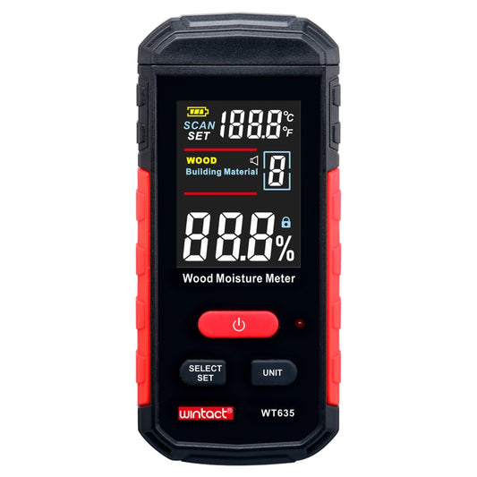 Wintact WT635 Wood Moisture Meter with 10 Gears, WT635