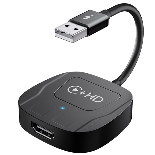 USB and HDMI Wired to Wireless CarPlay Auto Adapter, USB + HDMI Square