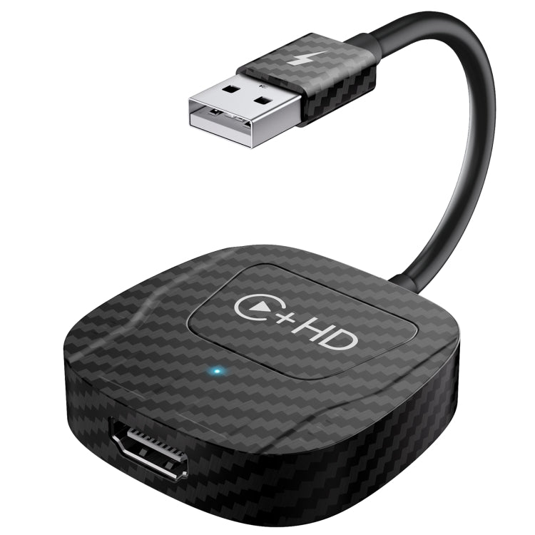 USB and HDMI Wired to Wireless CarPlay Auto Adapter, USB + HDMI Square
