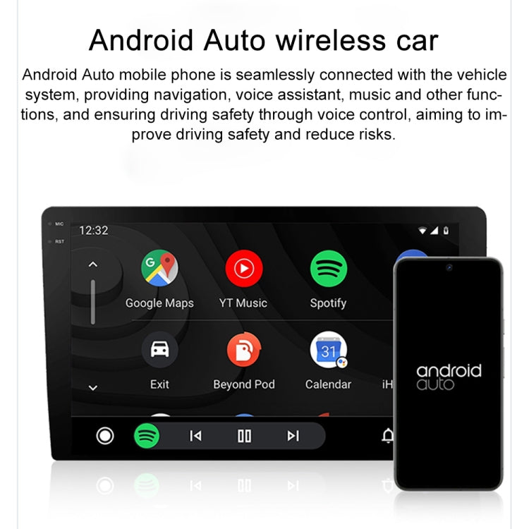 CarPlay and Android Auto Wireless Car Connectivity Box, Specification: Square, P10