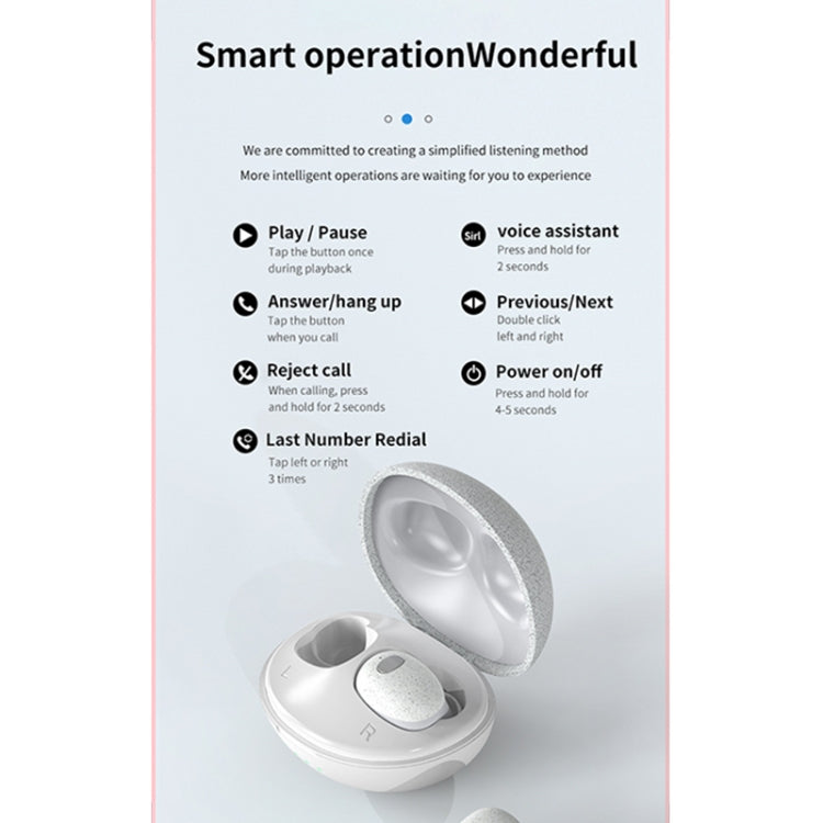 Calante T2S 5D Sound Effect Bluetooth 5.0 Wireless Bluetooth Earphone with Magnetic Charging Box, Support Call & Siri