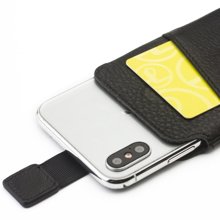 QIALINO Nappa Texture Top-grain Leather Liner Bag with Card Slots, For iPhone XS / X, For iPhone XS Max, For iPhone XR