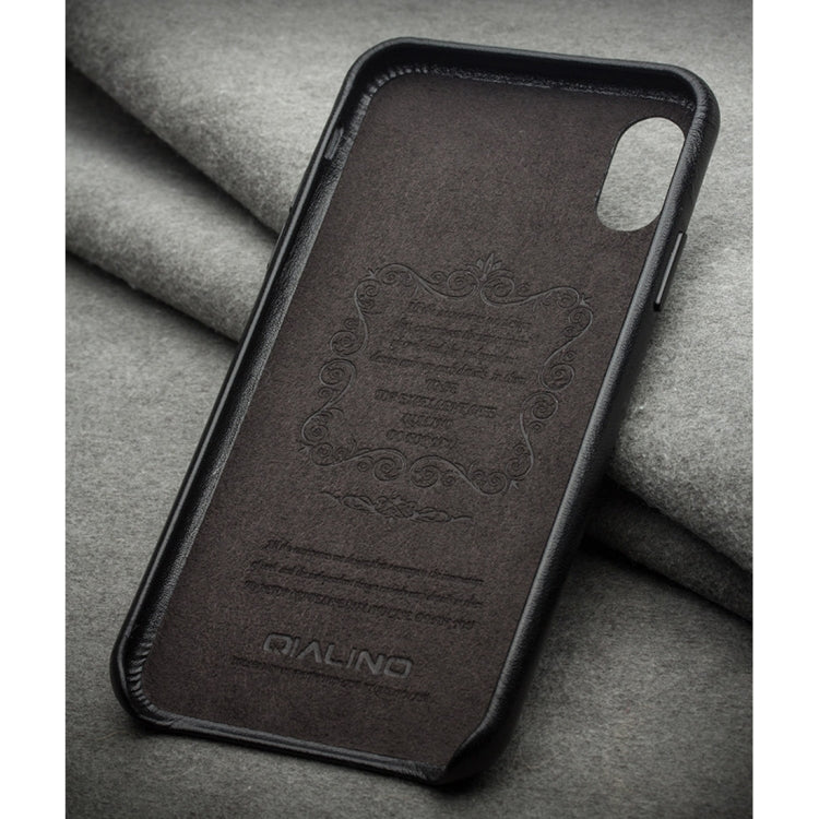 QIALINO Shockproof Kangaroo Skin Leather Protective Case, For iPhone X / XS, For iPhone XR, For iPhone XS Max