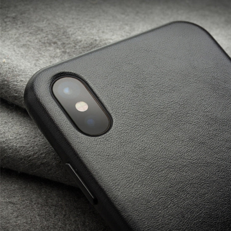 QIALINO Shockproof Kangaroo Skin Leather Protective Case, For iPhone X / XS, For iPhone XR, For iPhone XS Max