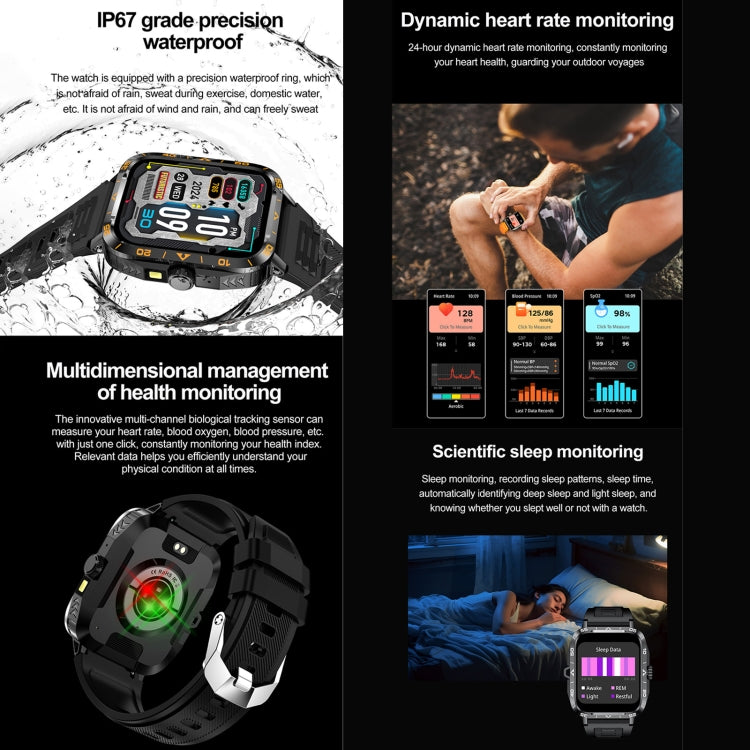 ZW59 1.95 inch BT Call Sports Smart Watch, Blood Oxygen / Heart Rate / Remote Photography