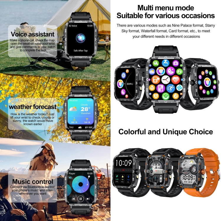 ZW59 1.95 inch BT Call Sports Smart Watch, Blood Oxygen / Heart Rate / Remote Photography
