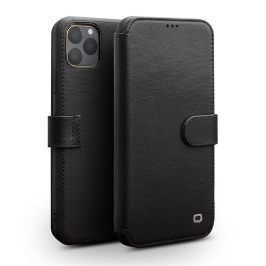 QIALINO Business Magnetic Buckle Horizontal Flip Leather Case with Card Slots, For iPhone 11, For iPhone 11 Pro, For iPhone 11 Pro Max